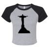 Women's Micro Rib Raglan Baby Tee Thumbnail