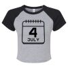 Women's Micro Rib Raglan Baby Tee Thumbnail