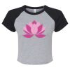 Women's Micro Rib Raglan Baby Tee Thumbnail