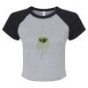 Women's Micro Rib Raglan Baby Tee Thumbnail