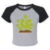 Women's Micro Rib Raglan Baby Tee Thumbnail