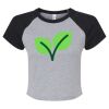 Women's Micro Rib Raglan Baby Tee Thumbnail
