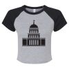 Women's Micro Rib Raglan Baby Tee Thumbnail