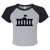 Women's Micro Rib Raglan Baby Tee Thumbnail