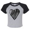 Women's Micro Rib Raglan Baby Tee Thumbnail